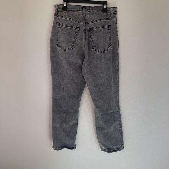 Abercrombie & Fitch Curve Love The Ankle Straight Ultra High Rise Jeans (4s) - Picture 6 of 7